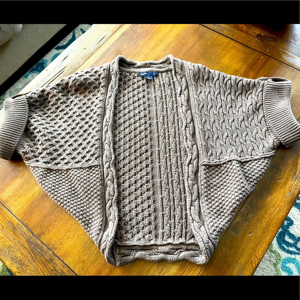 Gap sweater shawl girls sz10